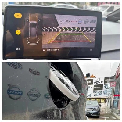 Volkswagen OEM SSP -platform Flip Badge Achter camera met dynamisch traject